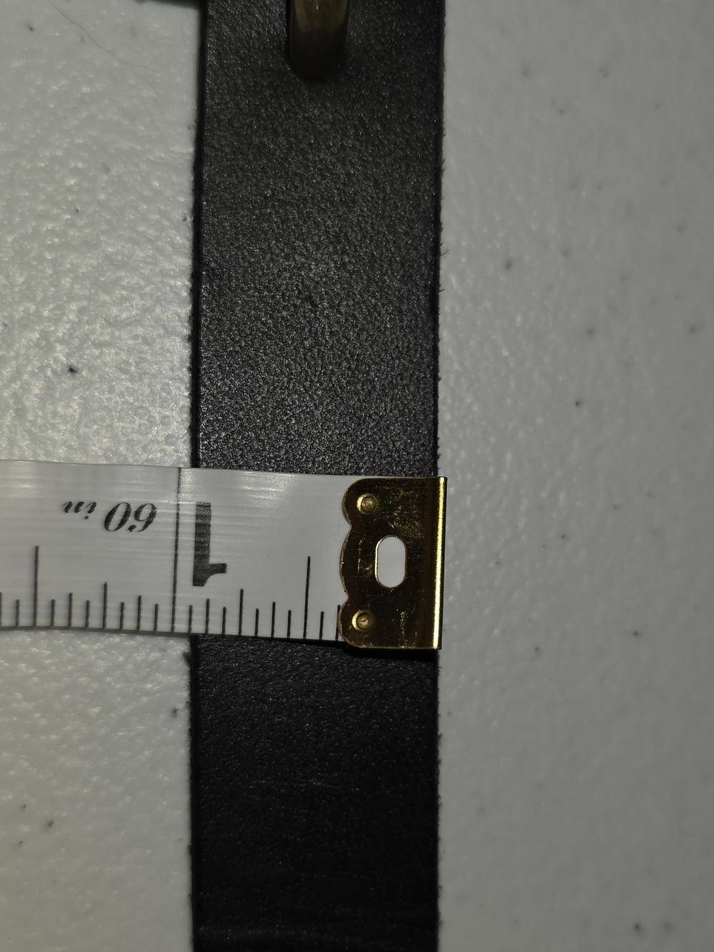 Time and Tru Black Leather Belt with Antiqued Brass Buckle Sz XL - Picture 15 of 16